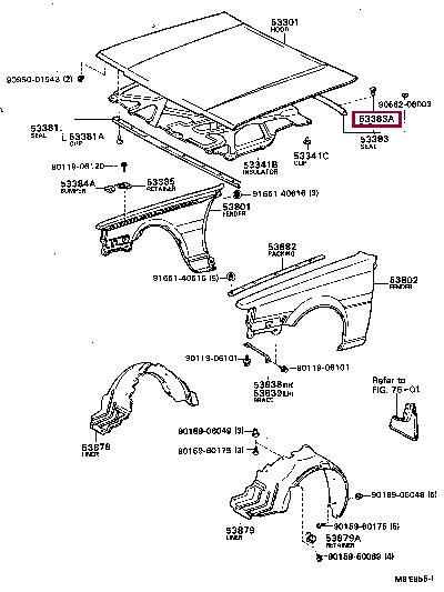 9046708050 Toyota Clip