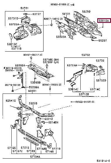 904671102101 Toyota Clip