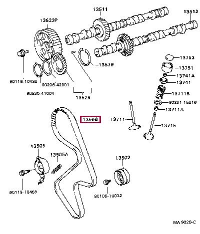 9050717003 Toyota Spring, tension(for idler)