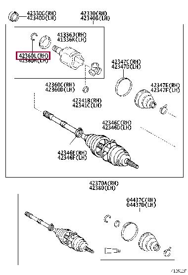9052019018 Toyota Locking Ring