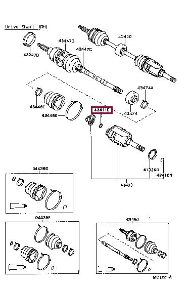 9052022005 Toyota Locking Ring