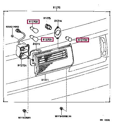 9098112026 Toyota Halogen lamp 12V