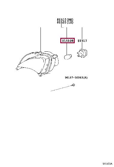 Halogen lamp 12V Toyota 90981-15025