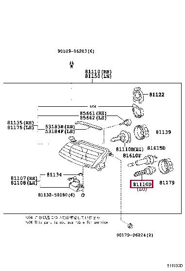 Toyota 90981-20002 Auto part 9098120002
