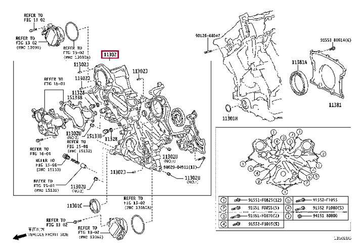 1131038070 Toyota Lid belt leaf