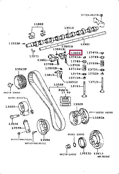 1380217010 Toyota Roker arm