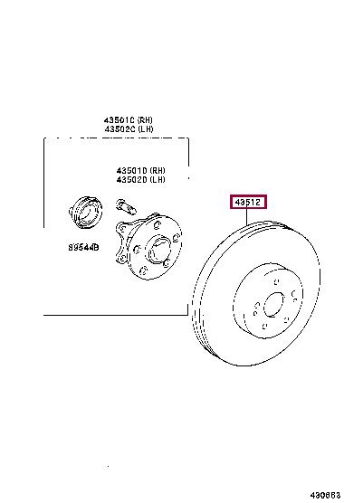Buy Toyota 43512-50220 at a low price in United Arab Emirates!