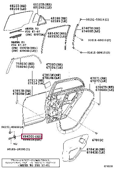 6863012120 Toyota Auto part