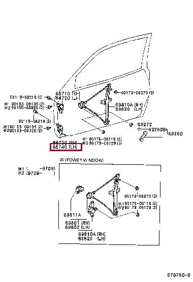 6874022060 Toyota Door hinge