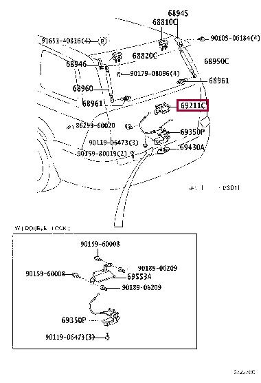 6902313020 Toyota Handle-assist