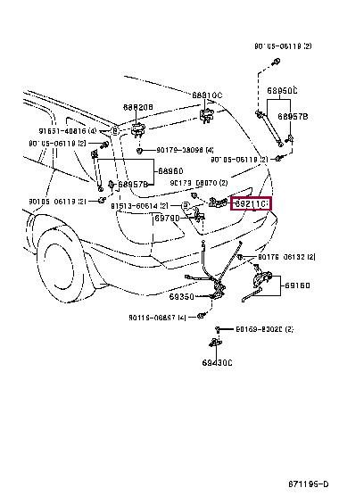 6902348010 Toyota Handle-assist