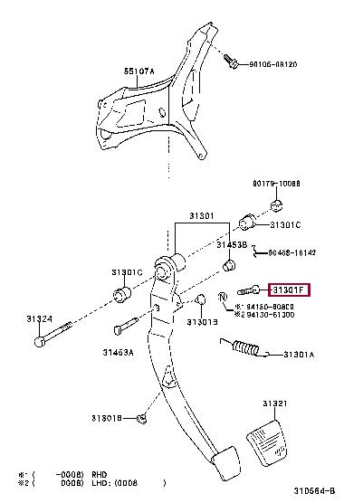 9010108052 Toyota Bolt