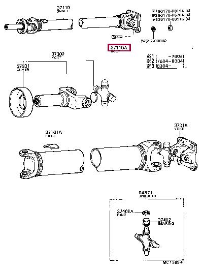 9010108082 Toyota Bolt