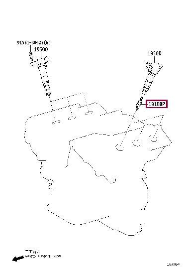 Toyota 90919-A1002 Spark plug 90919A1002