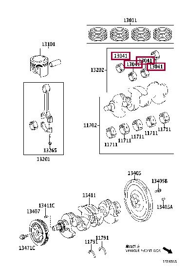 130412103301 Toyota Connecting rod bearing