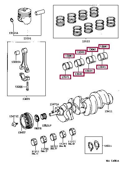 130415003104 Toyota Connecting rod bearing