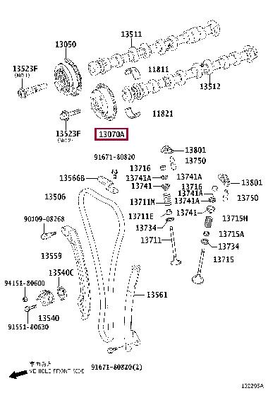 1307036020 Toyota GEAR ASSY, CAMSHAFT