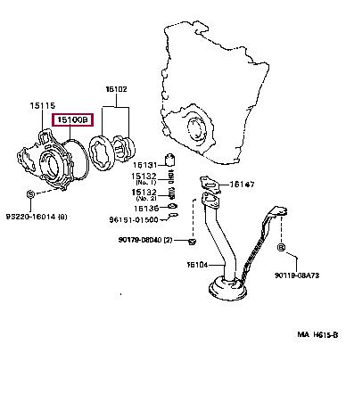 1518875021 Toyota Oil pump gasket