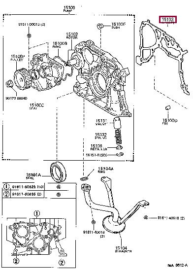 1519763021 Toyota Oil pump gasket