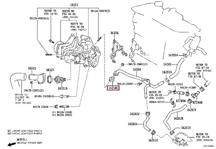 1625836010 Toyota Profiled gasket