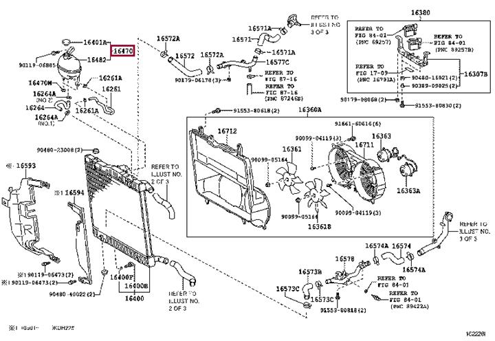 Toyota 16470-75121 RESERVE TANK ASSY, R 1647075121