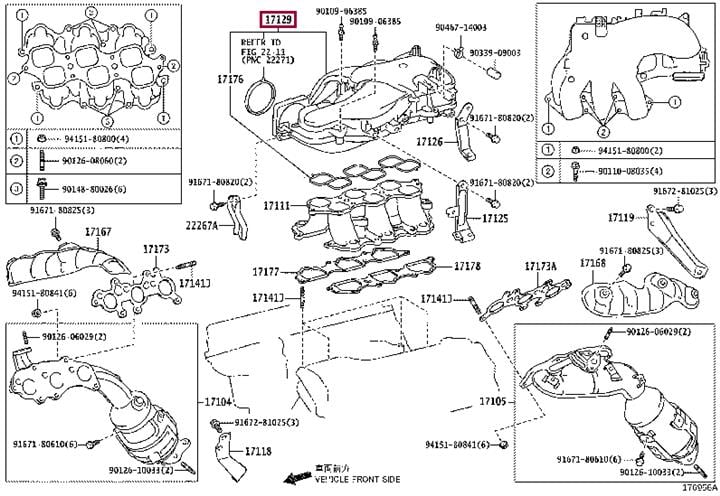 1710931181 Toyota Intake manifold
