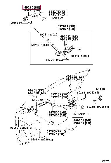 6921033120A1 Toyota Handle-assist