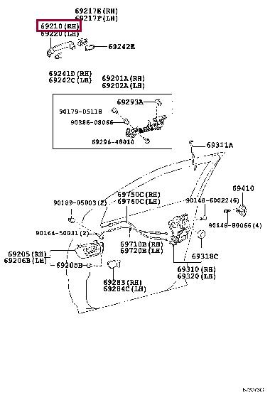 6921058010 Toyota Handle-assist