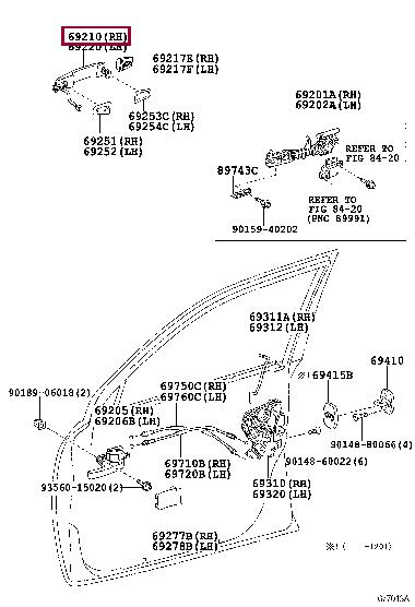6921060100A0 Toyota Handle-assist