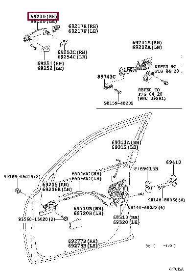 6921060100C0 Toyota Handle-assist