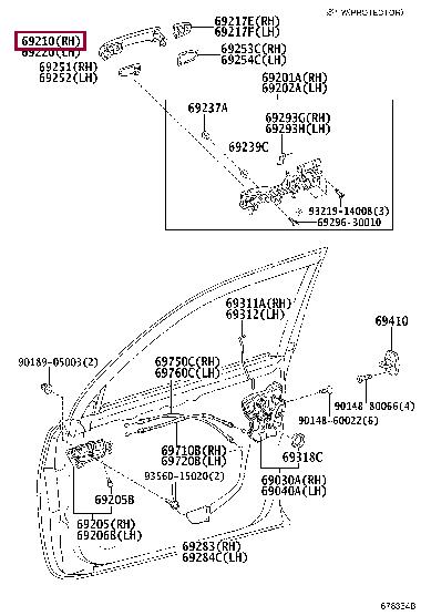 6921060160A0 Toyota Auto part