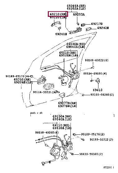 6921112220C1 Toyota Handle-assist
