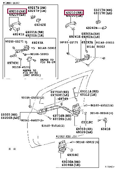 6921112220P6 Toyota Handle-assist