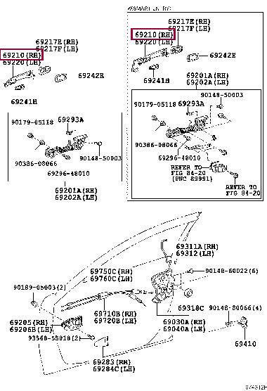 6921128070C1 Toyota Handle-assist