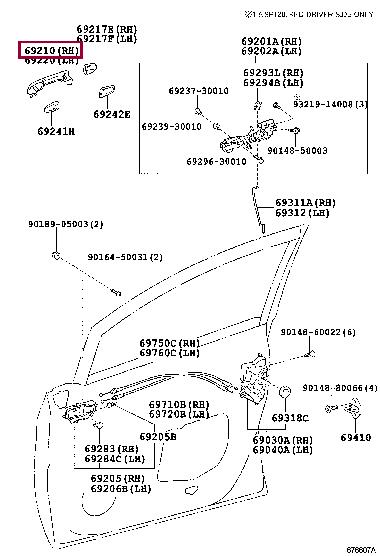 6921152100A1 Toyota Handle-assist