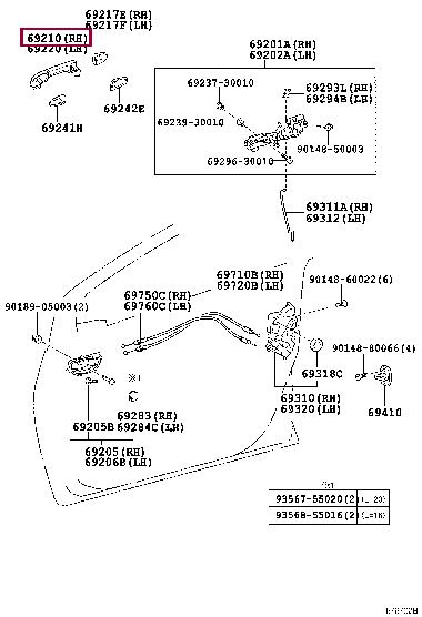 6921152100B0 Toyota Handle-assist