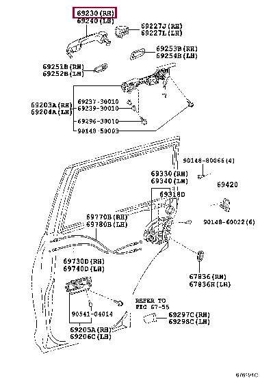 6921160090C0 Toyota Handle-assist