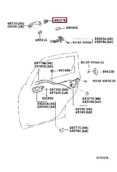 6922733040C0 Toyota Auto part