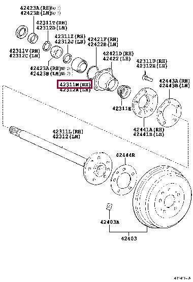 Toyota 90369-48001 Wheel bearing kit 9036948001