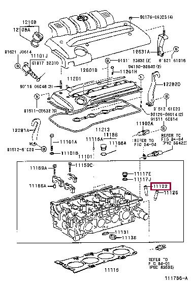 Toyota 11122-28010 Valve guide 1112228010