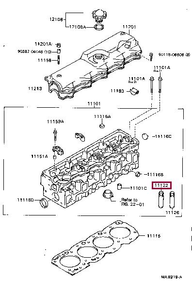 1112254020 Toyota Valve guide