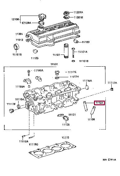 1112274030 Toyota Valve guide