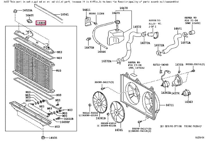 Car radiator Toyota Venza: 164000H210 Toyota Engine cooling radiator
