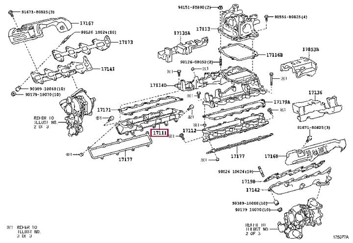 1711151020 Toyota Intake manifold
