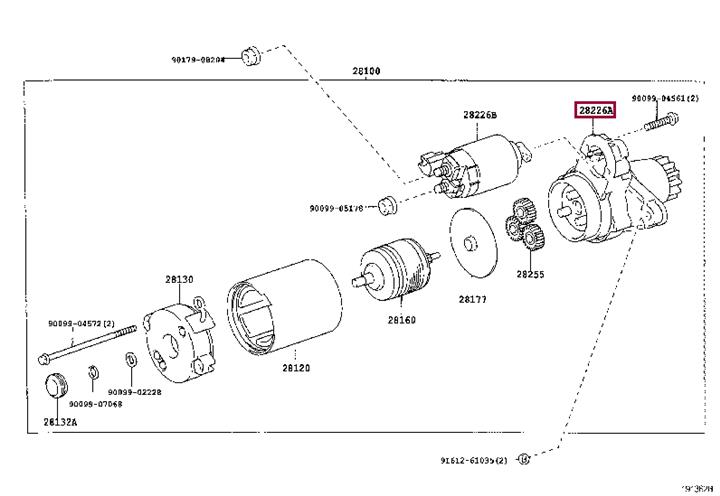 2822628041 Toyota Auto part