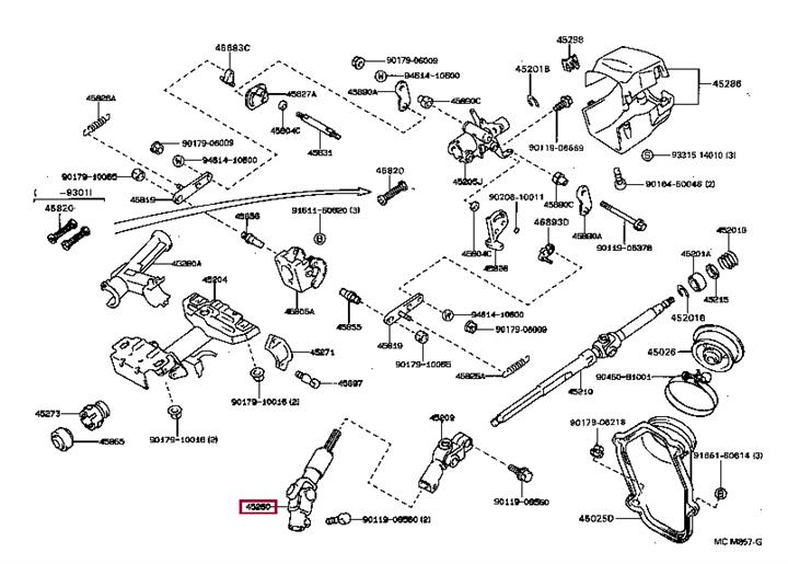 4526020300 Toyota Steering shaft