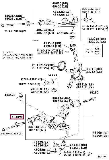 Bolt Toyota 48409-34041
