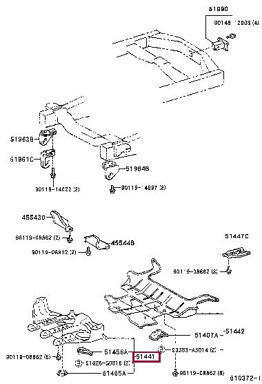 5141060020 Toyota Engine protection