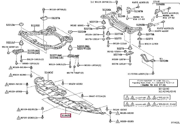 5144233110 Toyota Engine protection