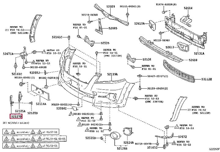 5203042010 Toyota Bumper cover